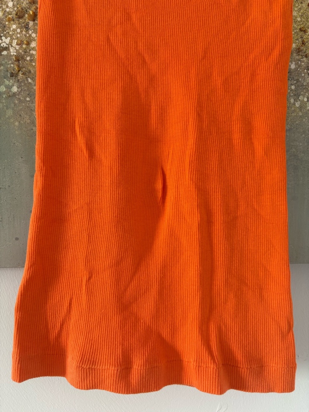 Orange Ribbed Racerback Tank (NWOT) - Picture 3 of 7
